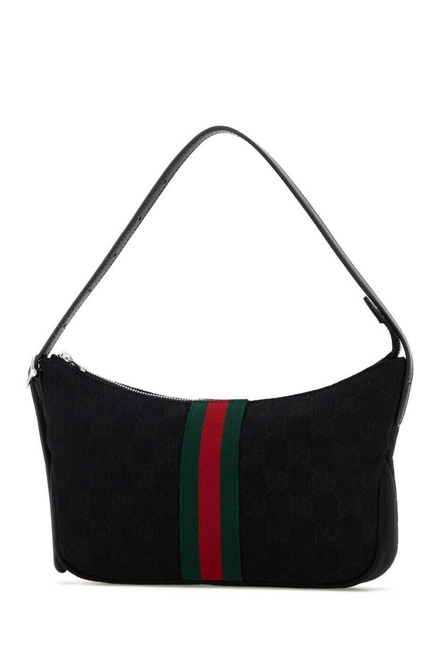 Gucci Hobo Shoulder Bag Leather Black